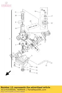 yamaha 31J141030000 throttle screw set - Bottom side