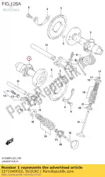 Here you can order the camshaft comp,f from Suzuki, with part number 1271040H20: