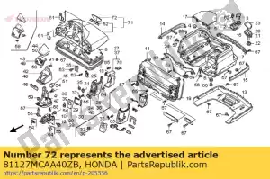 Honda 81127MCAA40ZB emb,fr gar*type2* - Bottom side