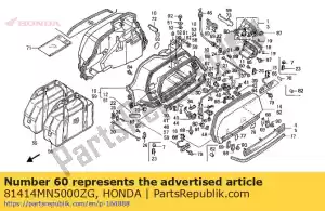 Honda 81414MN5000ZG tampa, l.s * pb224m * - Lado inferior