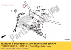 Aquí puede pedir tubo, dirección han de Honda , con el número de pieza 53100K28910: