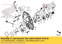 11334MJED00, Honda, braçadeira, cabo gerador de pulso honda  650 2017 2018 2019, Novo