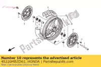 45220MBZD61, Honda, Disk comp., l. fr. brake honda cb 600 2001, New