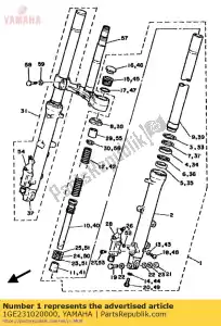 Yamaha 1GE231020000 ensemble de fourche avant (l.h) - La partie au fond