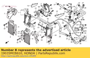 honda 19035MCB610 guide, l. air - Bottom side