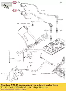 kawasaki 921431046 coleira ksf250-a2 - Lado inferior