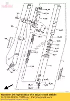 3J2231440000, Yamaha, selo, poeira yamaha ty 250 1988 1991, Novo