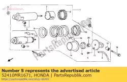 Here you can order the damper comp,rear from Honda, with part number 52410MR1671: