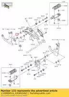 132BB0814, Kawasaki, parafuso-flangeado-pequeno comum kawasaki  kvf vn vulcan 650 750 1700 2006 2007 2008 2009 2010 2011 2012 2013 2014 2015 2016 2017 2018 2019 2020 2021, Novo