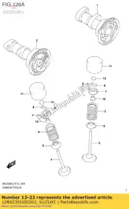 Suzuki 1289235G00202 calço, taco - Lado inferior