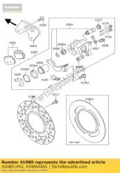 Aquí puede pedir disco, rr de Kawasaki , con el número de pieza 410801492: