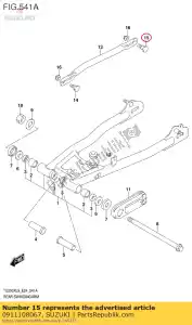 Suzuki 0911108067 tornillo - Lado inferior