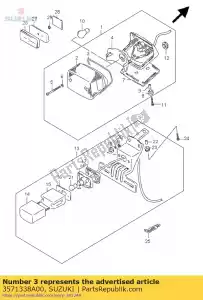 suzuki 3571338A00 pakking - Onderkant