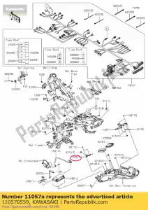 kawasaki 110570559 01 staffa, parafango rr - Il fondo