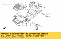 17256MM4000, Honda, tampa, filtro de ar sub honda (l) japanese domestic / nc29-100 cb cbr vf vfr 400 500 600 750 900 1000 1300 1989 1990 1991 1992 1993 1994 1995 1996 1997 1998 1999, Novo