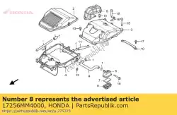 deksel, onderluchtfilter van Honda, met onderdeel nummer 17256MM4000, bestel je hier online: