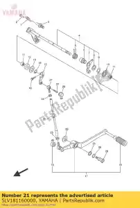 yamaha 5LV181160000 joint, rod 1 - Bottom side