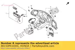 Aqui você pode pedir o emblema, marca de asa em Honda , com o número da peça 86150MCA000: