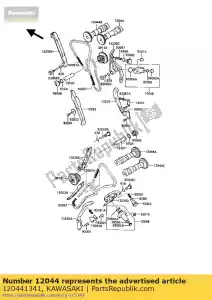 kawasaki 120441341 válvula de árvore de cames, admissão vn750-a9 - Lado inferior