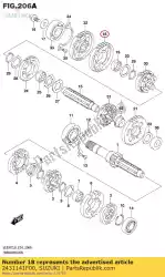 Here you can order the gear,1st driven from Suzuki, with part number 2431141F00: