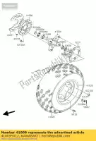 41009S012, Kawasaki, band, fr ksf400-a1 kawasaki kfx 400 2004 2005 2006, Nieuw