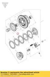 Here you can order the disc friction clutch a from Triumph, with part number T1170907: