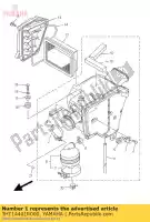 3HT14401R000, Yamaha, Obudowa filtra powietrza kpl yamaha  sr 400 2014 2016 2017 2018, Nowy