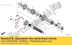 Honda 23212MGZJ00 plaque, réglage du roulement - La partie au fond