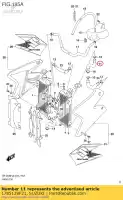 1785129F21, Suzuki, tuyau, radiateur i suzuki dr z400e drz400e 400 , Nouveau