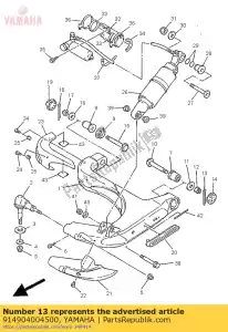 yamaha 914904004500 pino, contrapino - Lado inferior