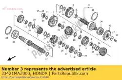 Aquí puede pedir no hay descripción disponible en este momento de Honda , con el número de pieza 23421MAZ000: