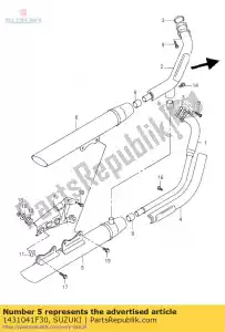 suzuki 1431041F30 corpo, cachecol fr - Lado inferior