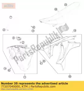 ktm 77207040000 sedile cpl. - Il fondo