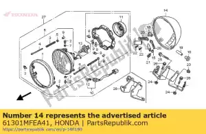 honda 61301MFEA41 estuche, faro - Lado inferior