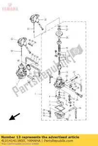 yamaha 4L0141413800 bico, principal - Lado inferior