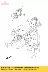 Tutaj możesz zamówić t? Ok, zacisk od Yamaha , z numerem części 3GDW00570000: