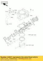 130271201, Kawasaki, motor a pistão ll, o / s kvf400-c1 kawasaki kvf 400 2000 2001 2002, Novo