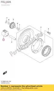 suzuki 1261110F00 engranaje, id de arranque - Lado inferior