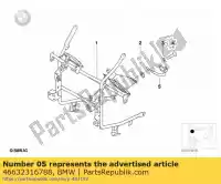 46632316788, BMW, right bracket f signalling light - beh?rde         bmw  1100 1995 1996 1997 1998 1999 2000 2001, New