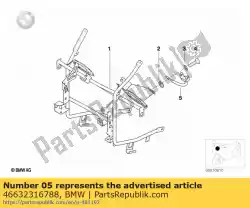 Qui puoi ordinare staffa destra f luce di segnalazione - beh? Rde da BMW , con numero parte 46632316788: