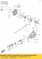 13101Y001, Kawasaki, gear-assy, ??pignone kawasaki kvf300 brute force 300 , Nuovo