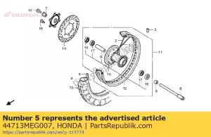 Honda 44713MEG007 aba, pneu (cheng shin) - Lado inferior