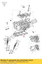 Qui puoi ordinare guarnizione della testata, dia. 74. 0 da Triumph , con numero parte T1150921: