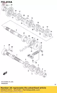 suzuki 0926215031 bearing,15x35x1 - Bottom side