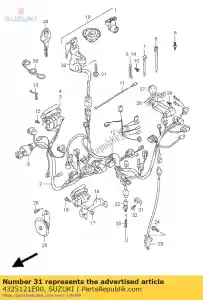 suzuki 4325121E00 soporte, interruptor - Lado inferior