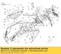 B044370, Piaggio Group, prawa os?ona t?umika aprilia dorsoduro zd4kb000 zd4kbu00 zd4sm000, zd4sma00, zd4smc00, zd4smc01 750 900 2008 2009 2010 2011 2015 2016 2017 2018 2019 2020 2021, Nowy