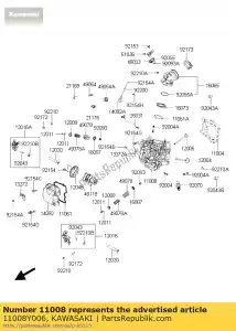 Kawasaki 11008Y006 head-comp-cylinder - Bottom side