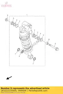 yamaha 2KS222530000 collare, distanza - Il fondo