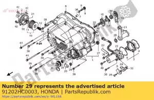 honda 91202HC0003 oil seal, 10x20x5(arai) - Bottom side