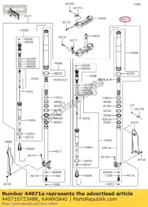 Kawasaki 44071072348R amortisseur-assy, ??f.ou (828) + t. - La partie au fond